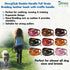 6' Genuine Leather Dog Leash, Heavy Duty, Handmade, Braided, Dual Handle Design with D Ring, Padded & Traffic Handle