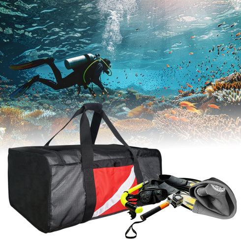 Luwint Large Mesh Dive Duffel Bag, Heavy Duty Diving Gear Bag for Surfing, Scuba, Snorkeling