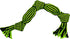 Jolly Pets Knot-N-Chew Large/X-Large Squeaker Dog Toy - Green/Black, JTJP043