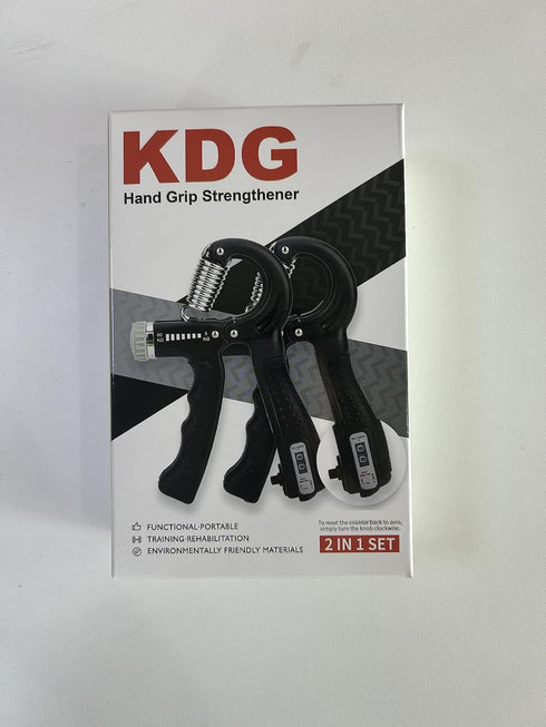 KDG Hand Grip Strengthener 2 Pack - Adjustable Resistance 10-130 lbs for Muscle Building and Recovery