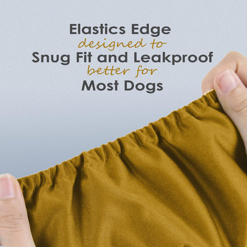 Wegreeco Washable Male Dog Belly Wrap - Pack of 3 - Small (Gold, Black, Grey)