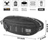 Rough Enough Men's Fanny Pack, Tactical Crossbody Waist Pack Bag for Hunting, Hiking, Fishing, Black Cordura