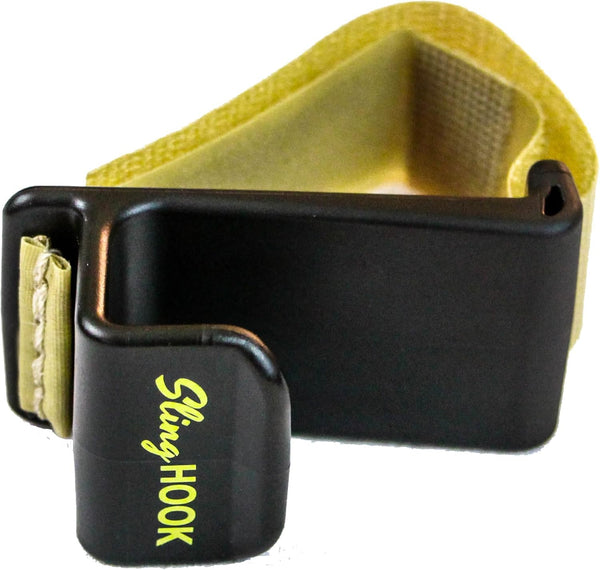 SlingHook Universal Slingclip for Backpack Shoulder Straps, Hands Free Hiking