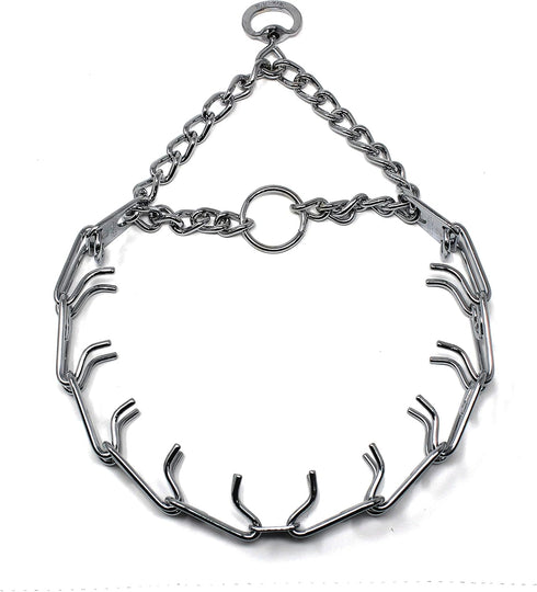 Herm Sprenger Ultra-Plus Chrome Plated Steel Prong Dog Training Collar, No-Pull, Made in Germany (4mm x 25in Large)