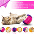 Weewooday 6 Pieces Cat Toy Ball, Sisal Ball Interactive Rolling Scratch Cat Toy (Random Color)