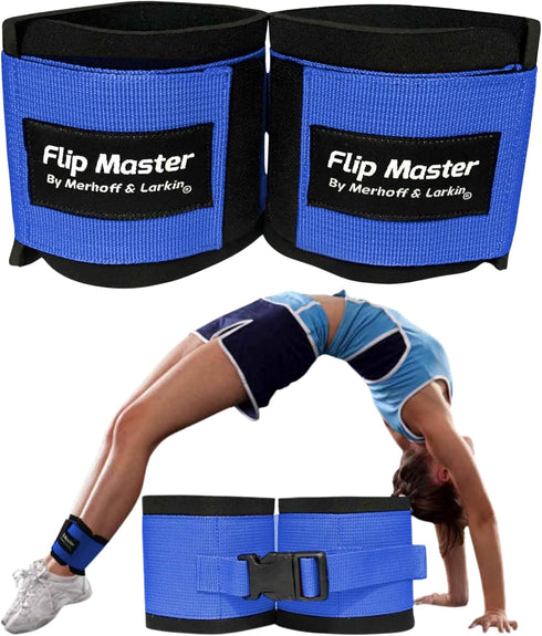 Flip Master Ankle Straps Tumbling Trainer, Gymnastics & Cheerleading Equipment for Back Flip/Tuck & Handspring Form