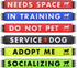 Tuff Pupper Waterproof Leash Sleeve, Fits 1 Inch Wide Leash, Durable Neoprene & Silicone, 2 Pack, Adopt Me