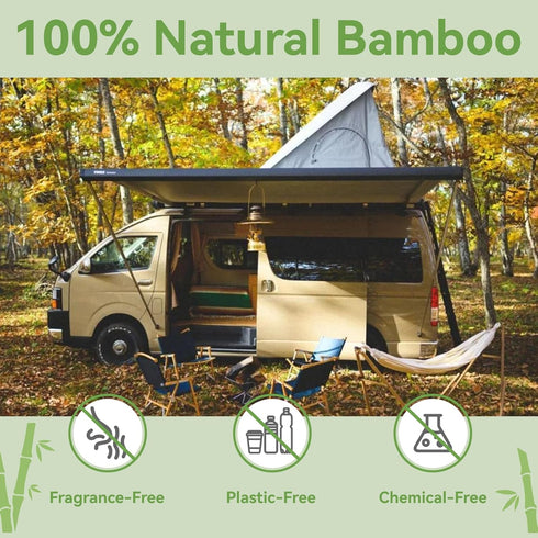 100/250/500 Pack LEKOCH Bamboo Compressed Towel Tablets - Biodegradable & Eco-Friendly Mini Washcloths, Bulk Disposable