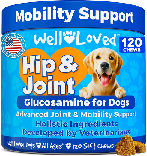 Well Loved Glucosamine for Dogs - Joint Supplement for Dogs, Made in