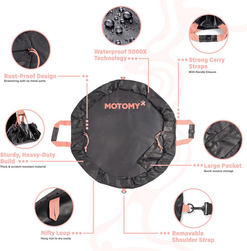 2-in-1 5000X IslandMat Wetsuit Changing Mat; Compact Wetsuit Bag with Waterproof Tech; Keep You & Surfing Accessories