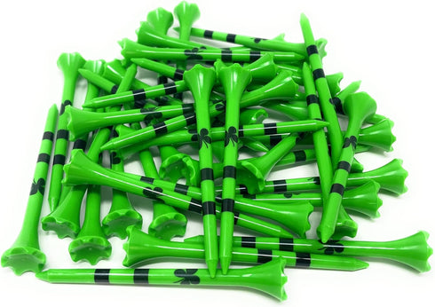 NorthPointe 3 ¼ Neon Plastic Golf Tees - Highly Visible Bright Colors, Easy to Find Golf Tees in Bulk