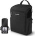 Golf Shoe Bag for Men Women, Padded Carry Bags with Clasped Strap Handle & Side Ventilation, 3 Pockets for Accessories