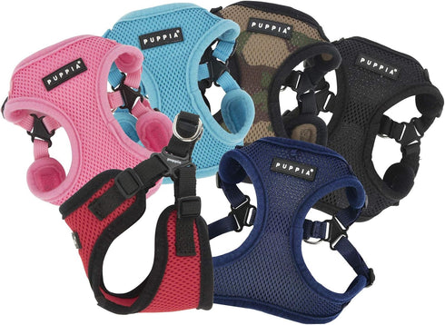 Puppia Dog Harness Comfort Mesh Step-in No Pull No Choke for Small & Medium Dogs - Navy - XL