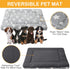 4 Pcs Dog Bed Mat, Reversible Crate Pad, Machine Washable Sleeping Mat for Small, Medium, Large Dogs (Gray, 24 x 36 x
