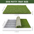 TURF XPRESS 18.5x23in, Dog Grass Pad with Tray Dog Litter Box for Puppy Potty Training, Indoor Pet Toilet Washable