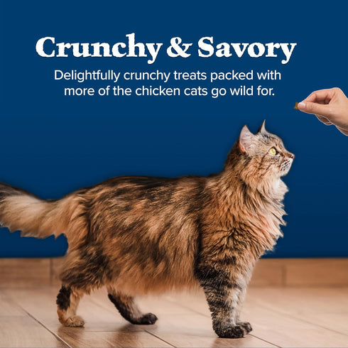 Blue Buffalo Wilderness Crunchy Cat Treats, 12-oz Tub, Tasty Salmon Flavor, Made with Natural Ingredients