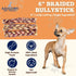 6" (5 Pcs/Pack) Amazing Dog Treats Braided Bully Stick Bully Stick for Dogs - Made from Premium Grass Fed Beef