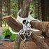Stainless Steel Camping Tripod Board, Outdoor Cooking Tripod with Adjustable Chain for Hanging Cookware