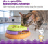 80+ Catstages Kitty Lickin' Layers Interactive Cat Slow Feeder Treat Puzzle Toy, Dry or Wet Food, Mental Stimulation