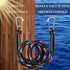 2 2-Pack Bungee Dock Line Ropes for Mooring With Stainless Steel Clip Accessories - Built-in Snubber for PWC, Kayak