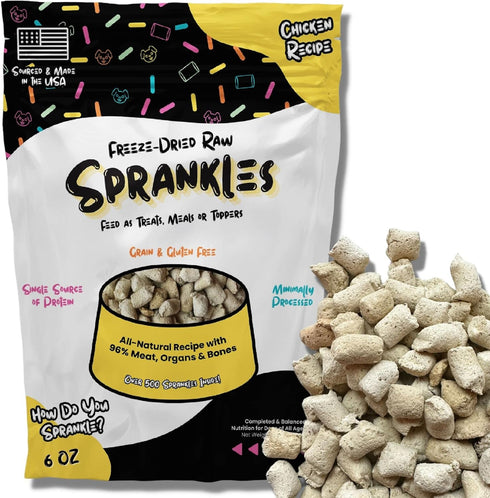 Freeze Dried Dog Food for Small & Large Breeds Dogs, 6 Oz