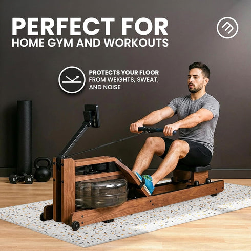 Set 18 (12.6"x12.6"x0.4") 18sqft bemaxx Gym Mats - pcs EVA Interlocking Foam Floor Tiles Protective Gym Flooring Sports