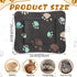 4 Pack Ultra Soft Dog Cat Bed Mat - Cozy Washable Thickened Pad with Cute Prints - Reversible Fleece for Small Animals