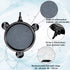 Mudder 4 Pieces Round Air Stone Disc with 12 Suction Cups, Hydroponics Pump Bubble Diffuser Kit