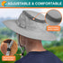 SUN CUBE Wide Brim UV Sun Hat for Men Women, Safari Hiking Boonie Hat, Sun Protection