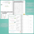 6 7x10 Clever Fox Fitness Journal PRO Daily Workout Planner with Meal Planner & Habit Tracker Gym Exercise Log Book
