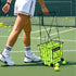TurboStride Tennis Ball Hopper, Portable Pickleball Ball Basket for Pickup, Storage & Training (Large)