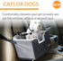 16 14.5 Inches K&H Pet Products Hangin' Bucket Booster Toy Breed Dog Car Seat Gray X