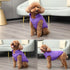 2 Layers Fleece Lined Warm Dog Jacket for Puppy Winter Cold Weather, Soft Windproof Small Dog Coat, Purple S