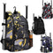 Sports Baseball & Softball Bat Bag for Youth & Adults, Backpack with Shoe Compartment and Fence Hook