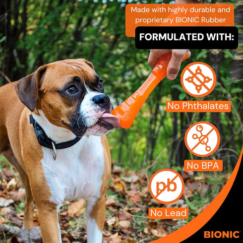 BIONIC Urban Stick Dog Toy, Medium - Interactive Chew Toy for Dogs 15-35 lbs (7-15 kg)