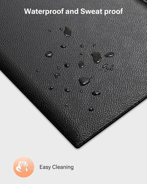 UREVO Foldable Treadmill Mat, Exercise Bike Mats for Home Gym Workout, Waterproof Non-Slip Exercise Equipment Mat Floor