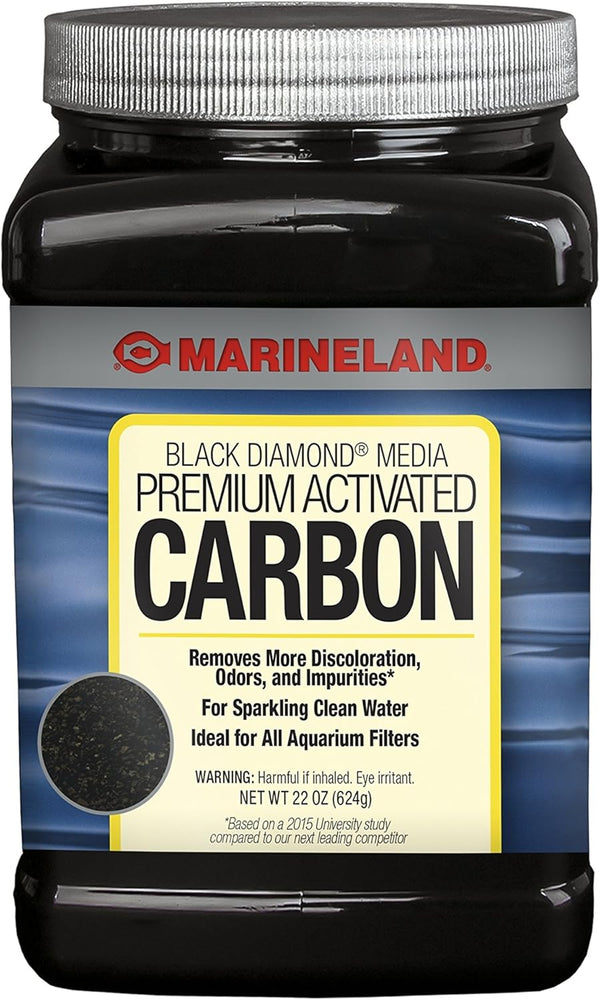 Marineland Black Diamond Premium Activated Carbon, 22 Ounces - Filter Media for Aquariums