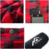 Heated Sleeping Bag Pad, Heated Sleeping Bag Liner with Type-C Input, 5 Heating Zones, Black & Red Flannel
