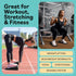 Squat Wedge Set of 5, Turns Into Aerobic Step Platform, Slant Board for Calf Stretching, 520 LBS Weight Capacity
