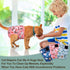 3 Pack Reusable Cat Diapers with Good Absorbency Kitten Diapers Small for Female & Male Cats - Easy to Put On, Secure