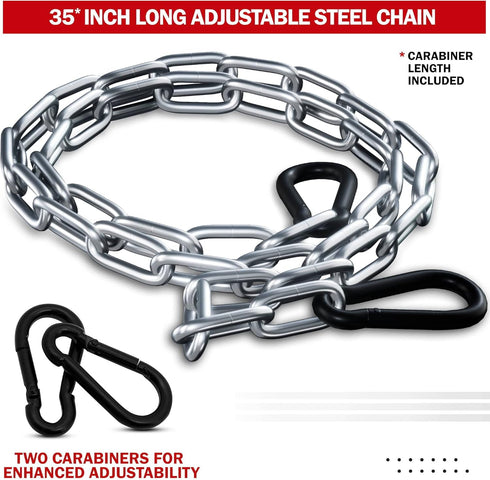 RDX Neck Harness Weight Lifting Training, 4MM Padded Neck Builder, Adjustable Steel Chain