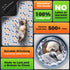51"x28", 2-Pack Hompet Washable Pee Pads for Dogs, Thick Heavy Absorbency Reusable Pee Pads Prevent Leakage Non-Slip