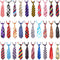 Segarty 30 PCS Adjustable Dog Neckties and Bows for Medium Large Dogs, Festival Formal Accessories
