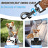 Mile High Life Double Dogs Rope Leash, Dog Slip Lead, 8FT Heavy Duty Metal Clasp, Mountain Climbing Rope with Leather