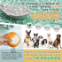 Dog Squeak Chew Toys Tough Ball for Medium/Large Aggressive Chewers, Indestructible Training Fetch Toy