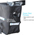 Lumintrail 36L Double Panniers - Bike Saddle Bags with Reflective Strips, Carrying Handle for Grocery Shopping
