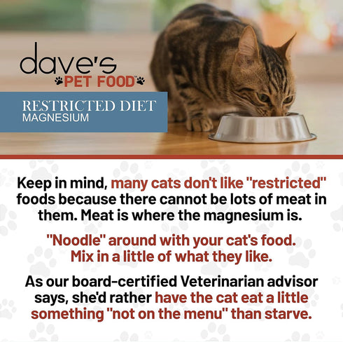 Dave's Pet Food Urinary Tract Cat Food, Chicken Pate in Gravy, Non-Prescription Low Magnesium Diet, 5.5 oz (Case of 24)