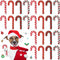 Liliful 24 Pieces Christmas in July Dog Rope Toys | Candy Cane Chew Toys for Small Medium Large Dogs