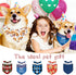 Rmaphy Design1 Personalized Dog Bandana Custom Neckwear Name Dog Scarf Triangle Bibs Kerchief for Medium Large Dogs
