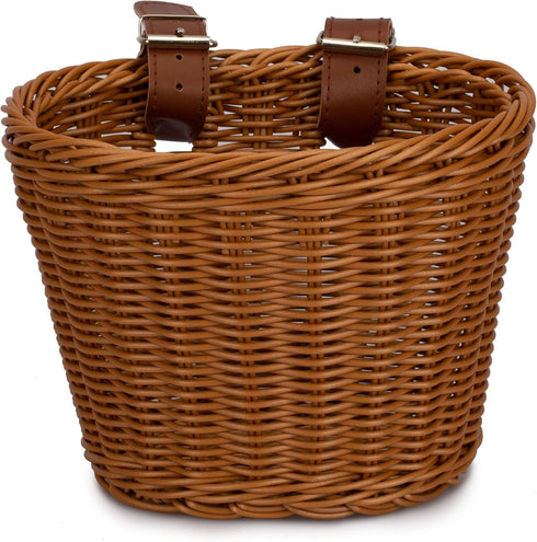 Kids Bike Basket for Boys and Girls, Front Toddler Tiny Tricycle Baskets, Strider Bike Accessories, Small Scooter